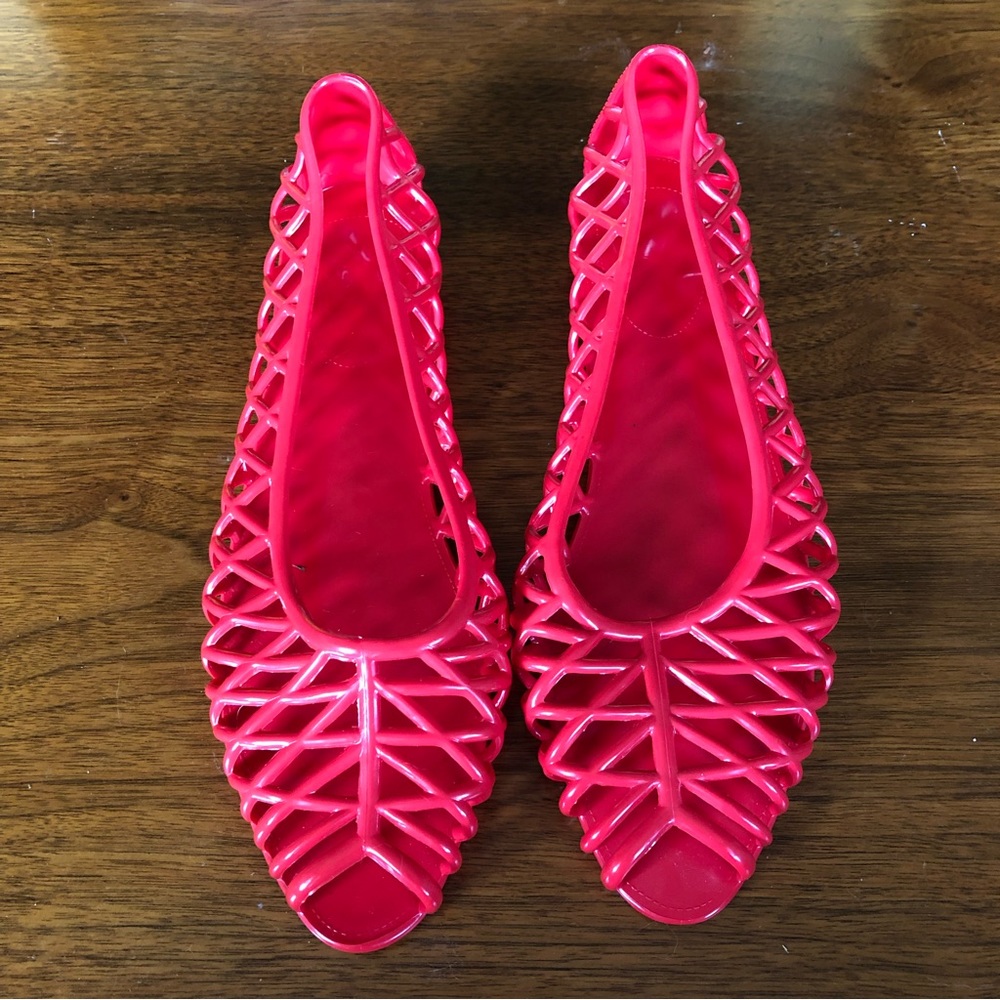 Los Angeles Apparel Peep-toe Jellies